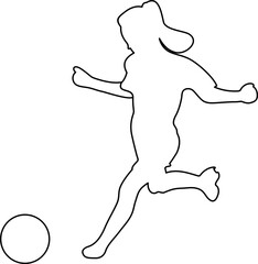 Soccer Line Illustration
