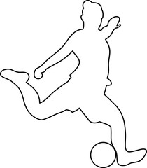 Soccer Line Illustration