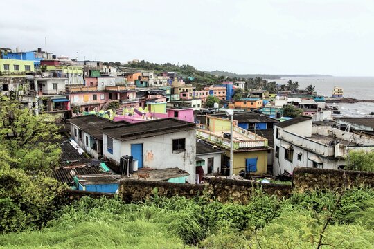 Village houses, Uttan, Bhayandar, Thane, Maharashtra, India, Asia