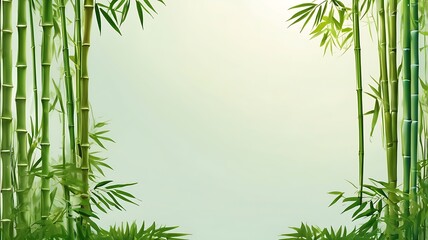 Bamboo Garden Forest Background, Natural Scenery and Environment View