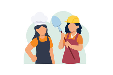 Labour Day Flat Design Illustration