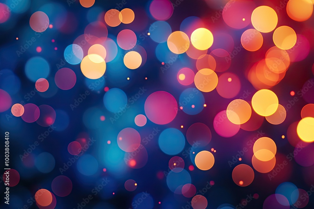 Poster abstract bokeh background with colorful lights. great for adding a touch of festive ambiance to desi