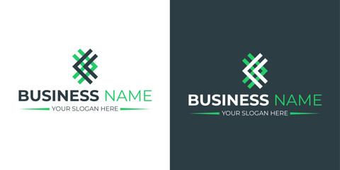 Shapes minimalist logo design template