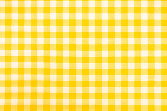 Yellow color gingham check pattern that can be used for background