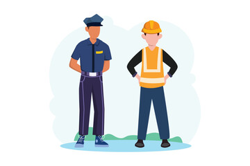 Labour Day Flat Design Illustration