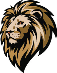 Amazing Lion Head design vector