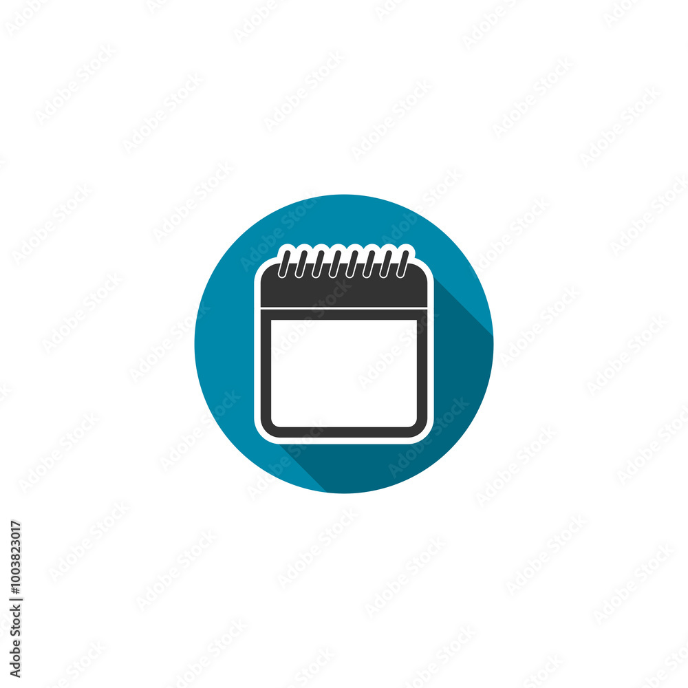Poster calendar simple icon isolated on transparent background