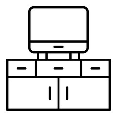 Tv Table Icon