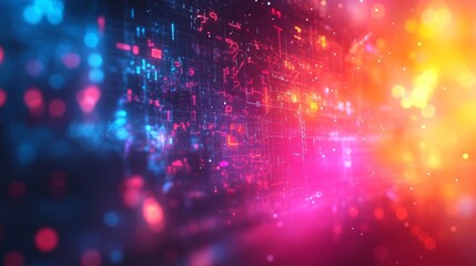 Ultra-Realistic Background Featuring Mathematical Formulas in Bright Colors, Creating a Dynamic and Engaging Visual for Educational or Scientific Themes