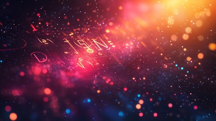 Fototapeta premium Ultra-Realistic Background Featuring Mathematical Formulas in Bright Colors, Creating a Dynamic and Engaging Visual for Educational or Scientific Themes