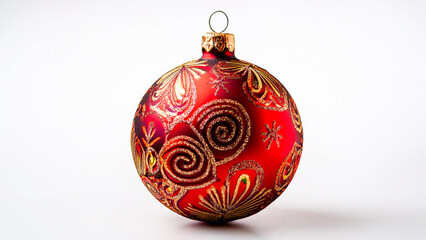 Christmas ball with colorful patterns