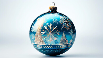 Christmas ball with colorful patterns