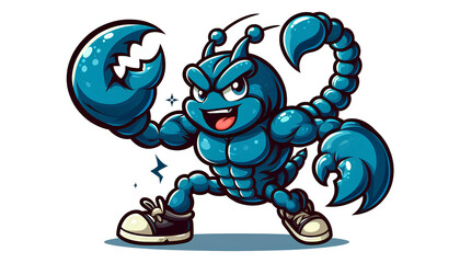 Obraz premium Venomous Scorpion Creature Ready to Attack