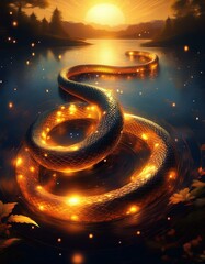 年賀状に使える蛇の写真