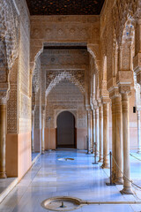 Medieval architecture of Alhambra palace, Granada, Spain