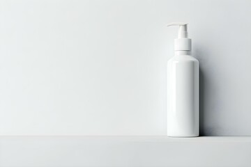 white blank skin care derma therapy medicine bottle on a white background with copyspace for editing your text