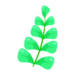 hand drawn colorful flower isolated on the white background