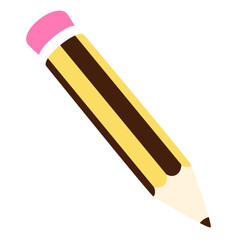 Pencil icon illustration isolated on a white background