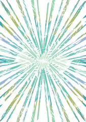 The image of the radius uses green and blue  tones for background