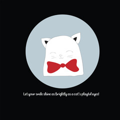 Let your smile shine as brightly as a cat’s playful eyes!