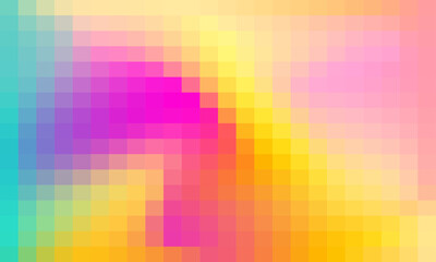 Vector abstract and colorful pixel background