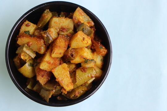 Parwal aloo subji, Pointed gourd and potato dry fry, Indian food