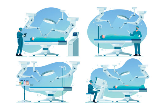 Robotic Surgery in Operating Room