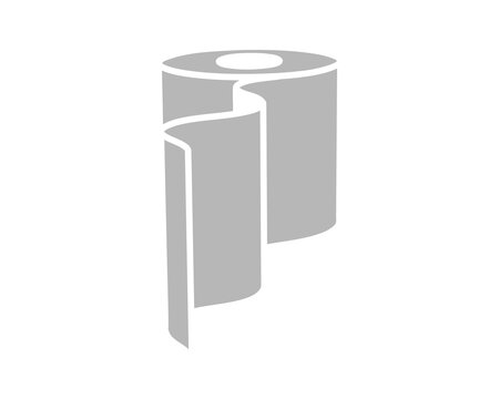 recommend clip art: Toilet paper roll or tube icon design, template for wc. Bathroom hygiene icons, kitchen cleaning towel. Blank soft scroll product.