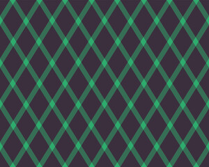 Fototapeta premium Argyle pattern of geometric rhombus. Harlequin check wallpaper design. Classic diamond shaped textile material for web background, print fabric clothing, sweater, wrapping paper, gift card, invitation