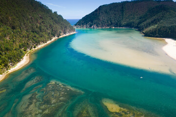 Tina Menor estuary, Pesues, Cantabria, Spain