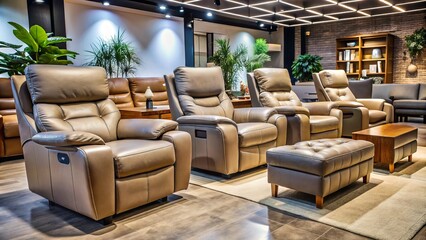 Experience the ultimate in comfort with our elegant luxury recliners, designed to complement modern home decor while