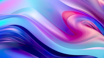 Naklejka premium Abstract soft waves Beautiful Abstract 3D Background with Smooth Silky Shapes soft forms ..