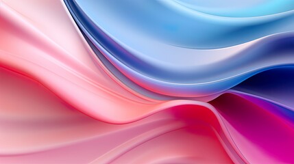 Naklejka premium Abstract soft waves Beautiful Abstract 3D Background with Smooth Silky Shapes soft forms ..