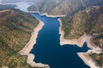 Fototapeten Naturpark Jandula reservoir in the Sierra de Andujar natural park, Jaen, Andalucia, Spain  © Francisco Javier Gil