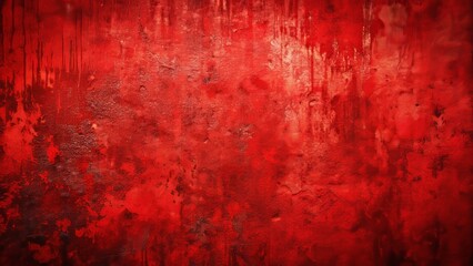 Eye-catching red grunge backdrop with rich texture, suitable for a variety of creative design and art projects. Adds