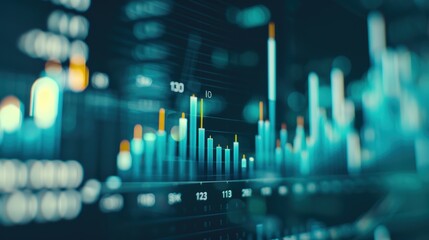 Abstract Data Visualization with Vibrant Colors