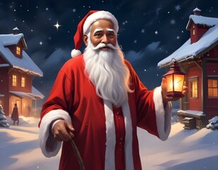 santa claus in the city