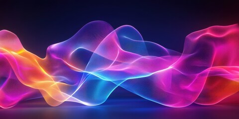 Obraz premium abstract background with colorful waves