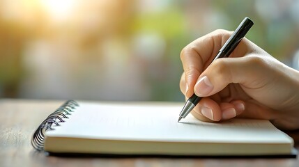 Hand Writing Notes During Consulting Session