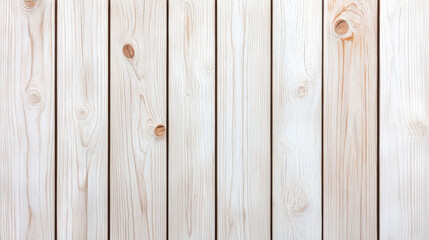 Naklejka premium Natural light wooden planks arranged vertically with visible knots and grain patterns