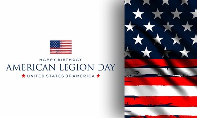 happy birthday american legion , vektor background banner .