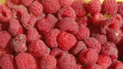 close up of raspberry