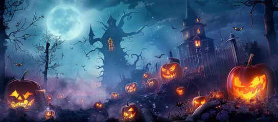 Happy Halloween sale banners