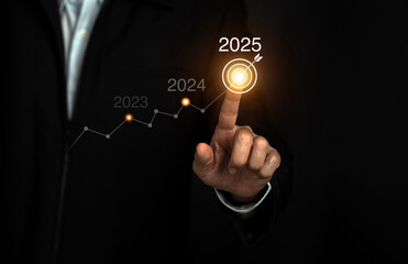 goal action plan for success growth, market trend on 2024, increasing business. Challenge and business strategy, Business annual plan and development.