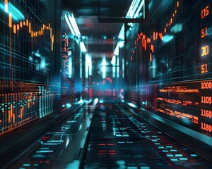 Futuristic Quantum Internet Powered Exchange with Dynamic Data Displays