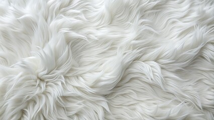 Fototapeta premium Indulge in this soft, luxurious white faux fur texture, ideal for enhancing fashion pieces, home decor, and a variety of craft projects with elegance and warmth.