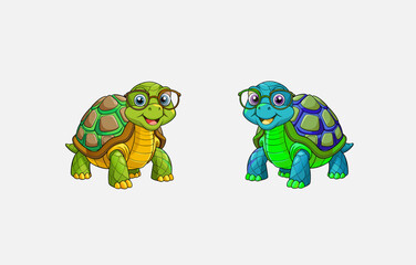Fototapeta premium Turtle vector Cartoon