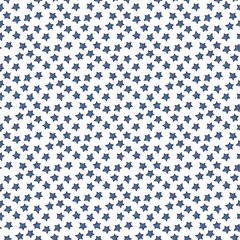 Blue star illustration pattern on transparent background. Wallpaper, background, border, fabric, kids