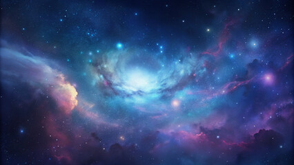 Obraz premium backgroundspace, star, galaxy, sky, nebula, night, astronomy, universe, abstract, blue, stars, light, dark, cosmos, planet, fantasy, bright, black, moon, illustration, deep, science, outer, cloud, bac
