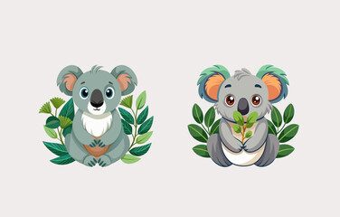 Bear cartoon vector illustration 